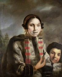 Portrait of Micoc and her Son Tootac, c.1769